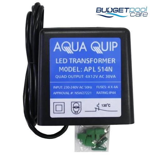 Aqua-Quip 12 Volt Transformer - 4 x 30VA Output - Budget Pool Care