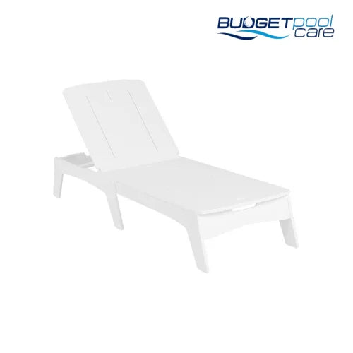 MAINSTAY CHAISE LOUNGER WHITE - Budget Pool Care