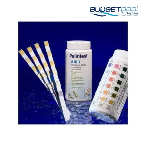 Palintest 6 in 1 Pool Test Strips - Budget Pool Care