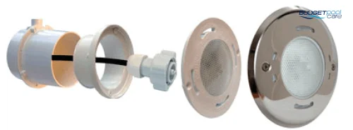 Aqua-Quip EVO2 Concrete Series White LED Pool Light - 20m Cable (4 Pack) - Budget Pool Care