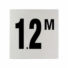Load image into Gallery viewer, Pool Depth Marker - 1.2m Black
