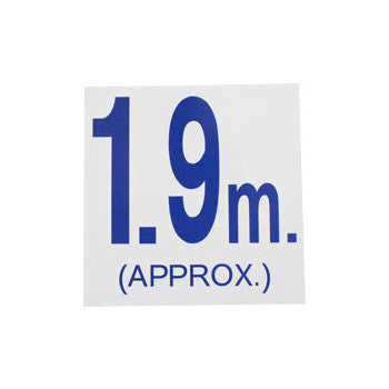 Pool Depth Marker - 1.9m Blue