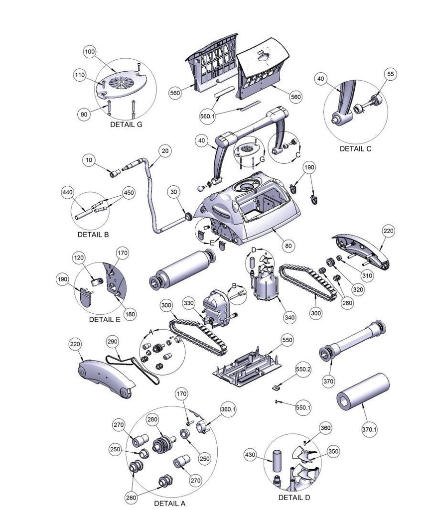 RTX Robotic Pool Cleaner - Spare Part, Bushing for lower casing
