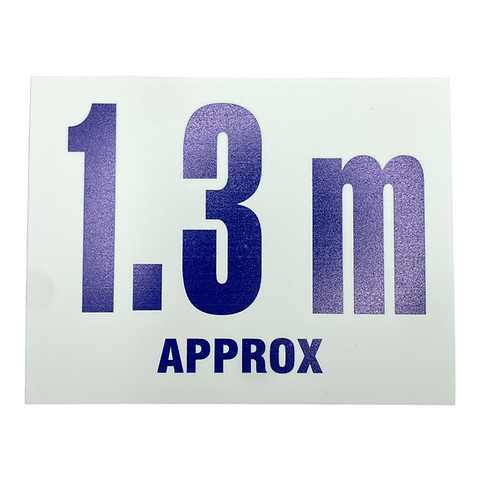 Pool Depth Marker - 1.3m Blue