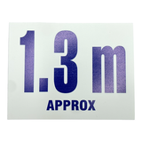 Pool Depth Marker - 1.3m Blue