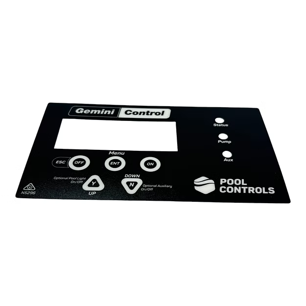 Pool Controls Replacement Front Label Gemini Control