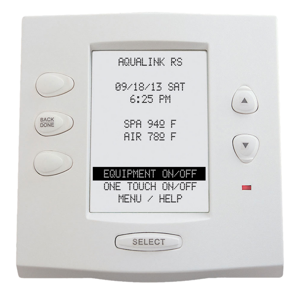 White Jandy AquaLink RS OneTouch™ Control Panel