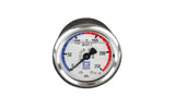 Aussie Gold Centre Back Mount Oil Filled Pressure Gauge