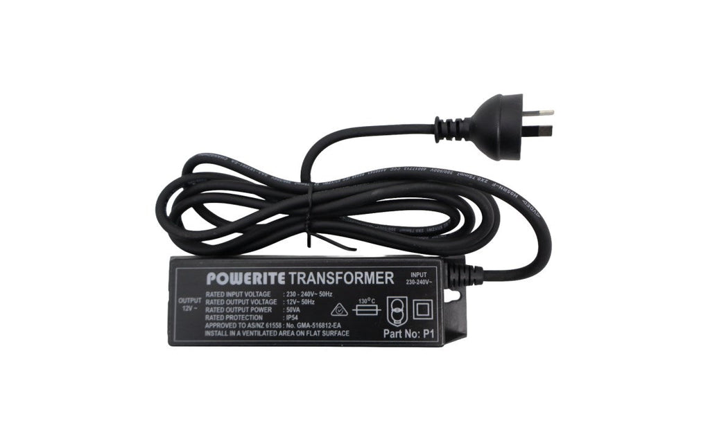 Powerite P1 Pool Light Transformer (12v) 50 Watt - Single Output