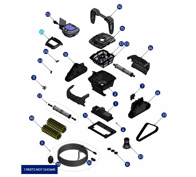 Zodiac CX20 CX35 Robotic Pool Cleaner Track Set R0633900