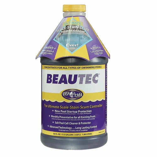 Beautec - (EASY CARE) Scale-Stain-Scum Preventative, Remover, Continuous Waterline and Salt Cell Cleaner  1.89L