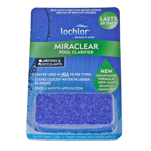 LO-CHLOR  Miraclear Cubes 35gm - Pool Clarifying Tablet for Cloudy Pools