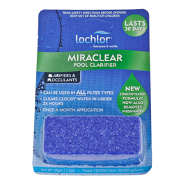 LO-CHLOR  Miraclear Cubes 35gm - Pool Clarifying Tablet for Cloudy Pools