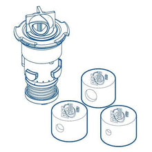 Load image into Gallery viewer, Paramount PCC 2000 In-Floor Cleaning Step Nozzle - White