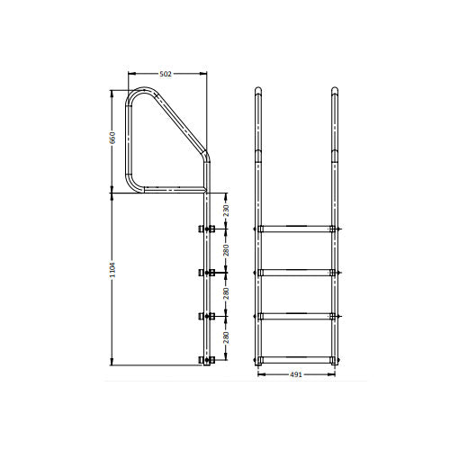 S.R Smith Deck Mount Ladder