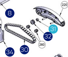 Load image into Gallery viewer, RTX Robotic Pool Cleaner - Spare Part, Bushing for lower casing