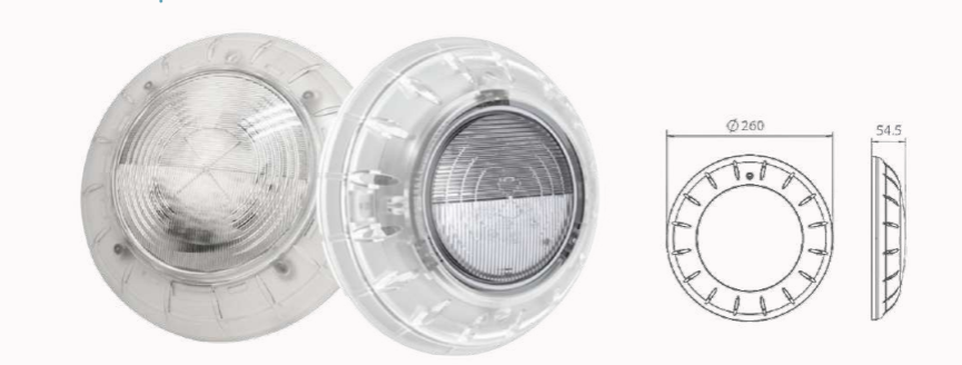 Emaux 4 Pack Quartz LED Light, Multi-Colour, 20m Cable, Inc Transformer - Pool Light