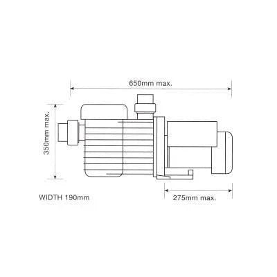 Speck 90/500 2HP Pool Pump - 5 Year Limited Warranty