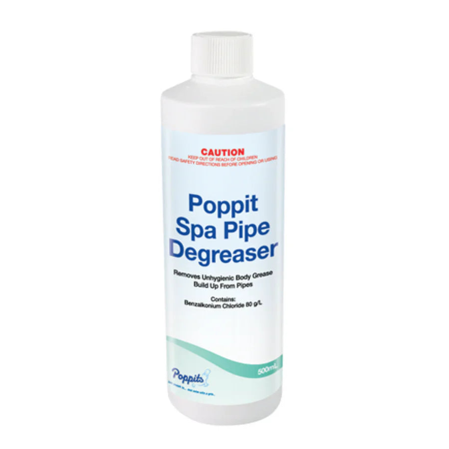 Poppits Spa Pipe Degreaser 500mL - Spa Chemical