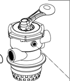 Zodiac Titan 50mm V650 Multiport Valve - MPV08- Clamp Down