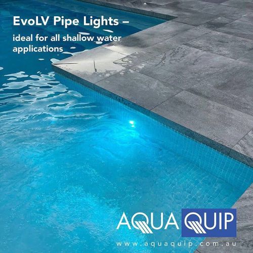 Aqua-Quip EvoLV Compact Pipe Light – White – 30m Cable