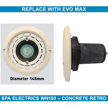 Load image into Gallery viewer, Aqua-Quip EvoMAX Series Blue LED Colour Retro-Fit Niche Mount Pool Light for Spa Electrics WN150