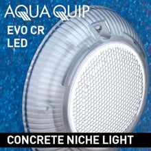 Load image into Gallery viewer, Aqua-Quip EvoCR Series - LED Colour Niche Pool Light w/ Concrete Mounting Kit, 20M/30M Cable and Plug Kit