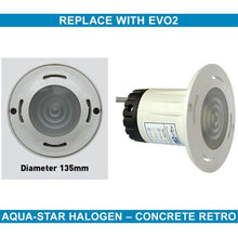 Load image into Gallery viewer, Aqua-Quip Evo2 LED Pool Light – Concrete – Blue – 20m Cable