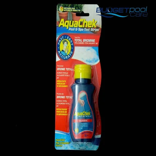 Aquachek Red Total Bromine Swimming Pool Test Strips (4In1) Water Testing