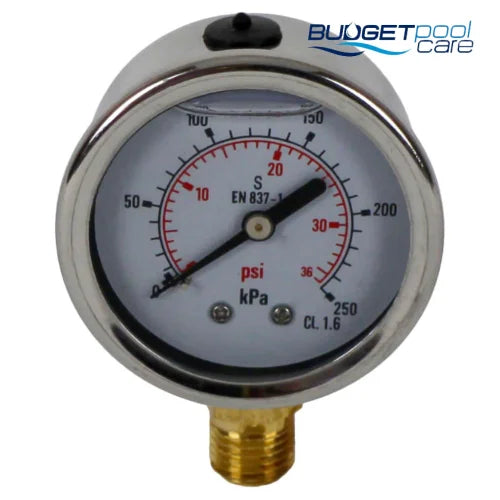 Astral Pressure Gauge - Liquid Filled - Budget Pool Care