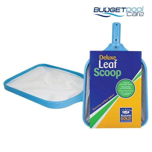Aussie Gold Leaf scoop with shallow bag - Budget Pool Care