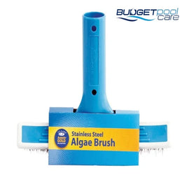 Aussie Gold Pool Algae Brush 10 Inch/25Cm (Stainless Steel Bristles) Cleaning Equipment