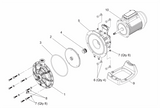 Bolt/Nut Stainless Volute to Bracket for Polaris PB4-50 Pump