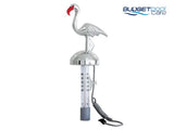 CHROME THERMOMETER LIFE   FLAMINGO