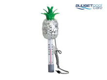 Load image into Gallery viewer, CHROME THERMOMETER LIFE - PINEAPPLE - Budget Pool Care