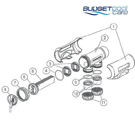 CompuPool CPSC Cell Module Spares-Salt Water Chlorinator - Spares-CompuPool-1. Outer Cell Housing-Budget Pool Care