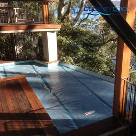 Daisy Solar Pool Cover 525B - Titanium Blue $22.50 Per M² Daisy Pool Covers
