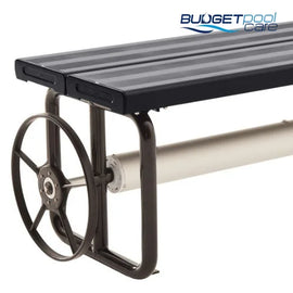 Daisy Under Bench Roller (Standard)- Charcoal Shimmer Daisy Pool Rollers