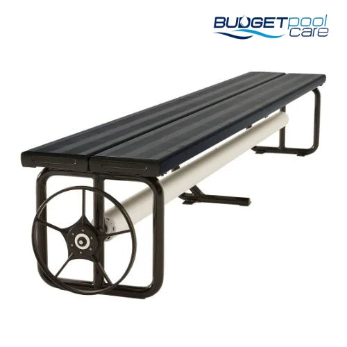Daisy Under Bench Roller (Standard)- Charcoal Shimmer Daisy Pool Rollers