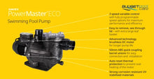 Load image into Gallery viewer, Davey Powermaster® Eco Energy Efficient Pool Pump (8 Star Rated) Pumps