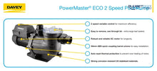Load image into Gallery viewer, Davey Powermaster® Eco2 Energy Efficientspeed Pool Pump (6 Star Rated 2 Speed Pump) Pumps