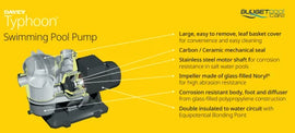 Davey Typhoon® T200M Pool Pump 2.0Hp (Formerly Known As Silent Cyclone) Pumps