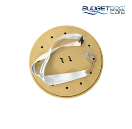 DECK LID POOLRITE ROUND BEIGE W/DRESS RING - Budget Pool Care