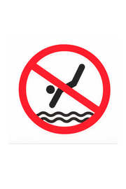 No DIVING SIGN