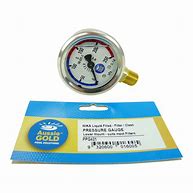 Load image into Gallery viewer, Aussie Gold Filter Pressure Gauge Stainless Steel Lower Mount - Oil Filled