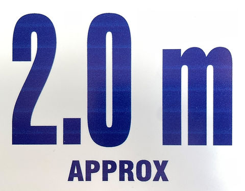 Pool Depth Marker - 2.0m Blue