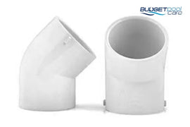 ELBOW VINIDEX PVC 45 DEGREE 40MM - Budget Pool Care