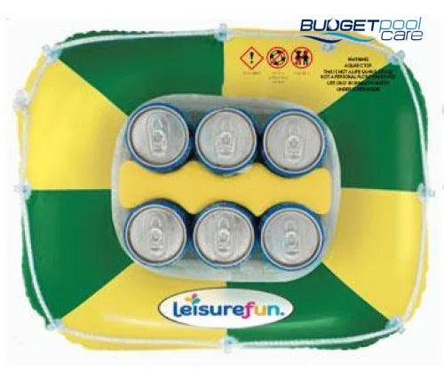 FLOATING COOLER LEISURE FUN GREEN & GOLD - Budget Pool Care