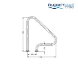 GRAB RAIL SR SMITH STD FIGURE 4 SINGLE