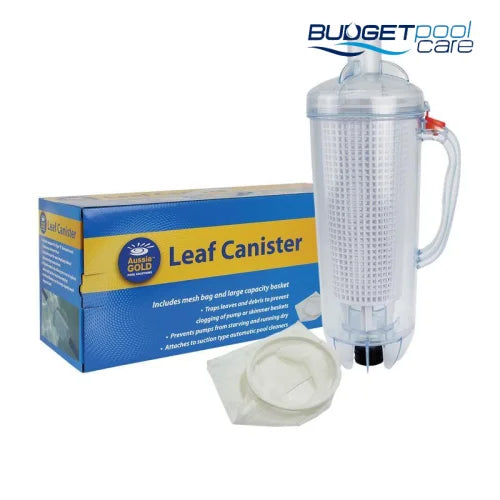 LEAF CANISTER A/GOLD - Budget Pool Care